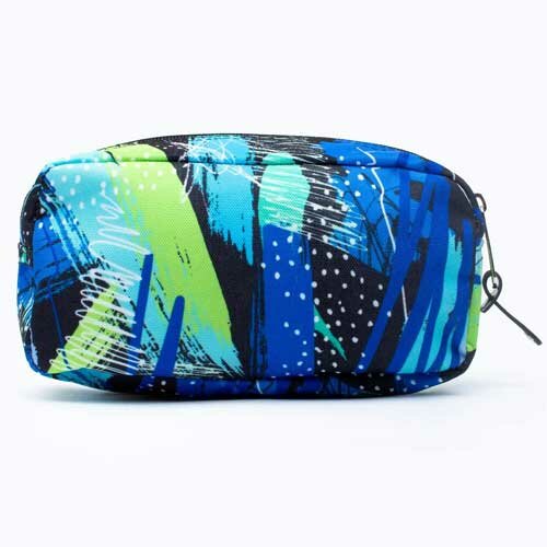 Hype Blue &amp; Green Geo Scribble Etui