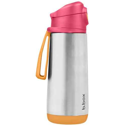 b.box 500ml Insulated Sport Spout Bottle - Strawberry Shake