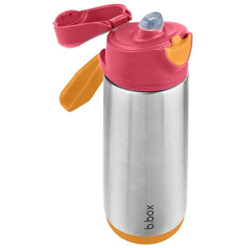 b.box 500ml Insulated Sport Spout Bottle - Strawberry Shake