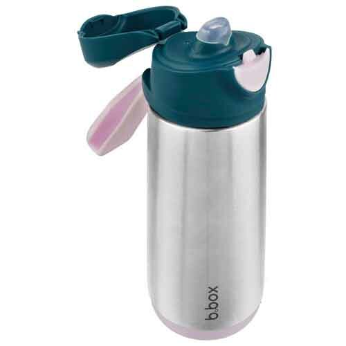 b.box 500ml Insulated Sport Spout Bottle - Indigo Rose