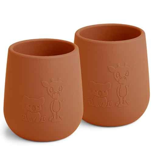 nuuroo Abel Siliconen Beker Caramel Caf&eacute; - 2-pack