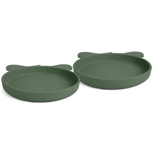 nuuroo Akila Siliconen Bord Koala Dusty Green - 2-pack