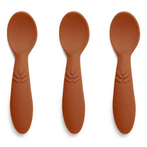 nuuroo Ella Siliconen Lepel Caramel Caf&eacute; - 3-pack