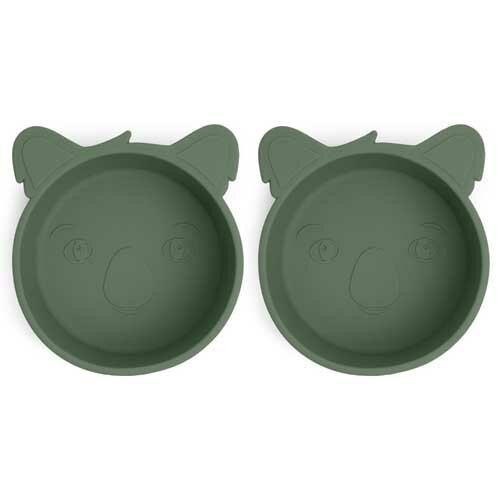 nuuroo Alex Siliconen Kom Koala Dusty Green - 2-pack