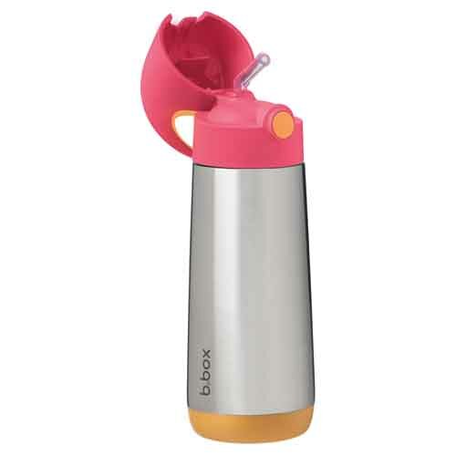 b.box Insulated Drink Bottle 500ml Strawberry Shake