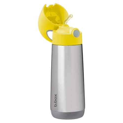 b.box Insulated Drink Bottle 500ml Lemon Sherbet