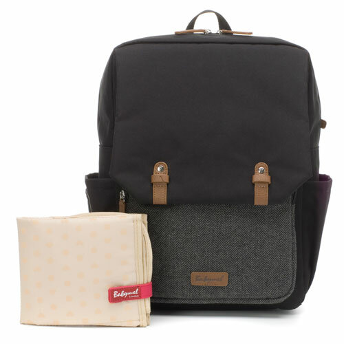 Babymel George Black/Tweed Luiertas