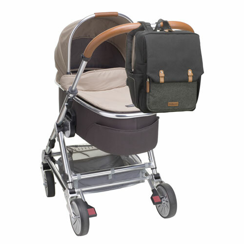 Babymel George Black/Tweed Luiertas