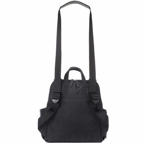 Babymel Robyn Convertible Backpack Faux Leather Black Luiertas