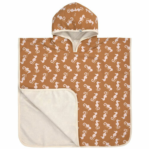 L&auml;ssig UV Strandponcho Seahorse Caramel