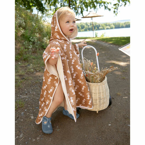 L&auml;ssig UV Strandponcho Seahorse Caramel