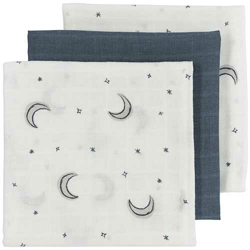 Meyco Monddoekjes 3-Pack Hydrofiel Moon Indigo