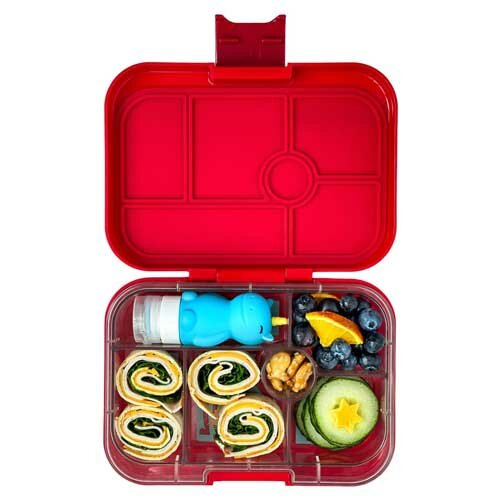 Yumbox Original Bento 6 Vakken Funny Monsters Wow Red