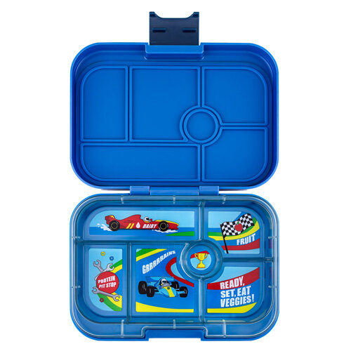 Yumbox Original Bento 6 Vakken Race Cars Surf Blue