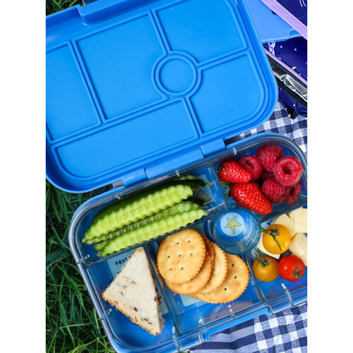 Yumbox Original Bento 6 Vakken Race Cars Surf Blue