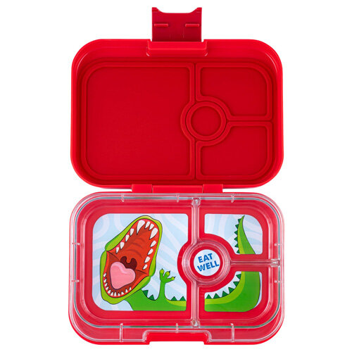 Yumbox Panino Bento 4 Vakken Dinosaur Wow Red