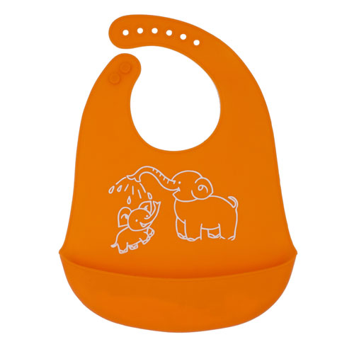 Silicone Slabber Oranje met Olifanten