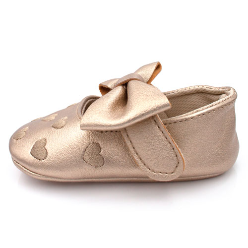 Baby Ballerina&#039;s Goud Met Hartjes