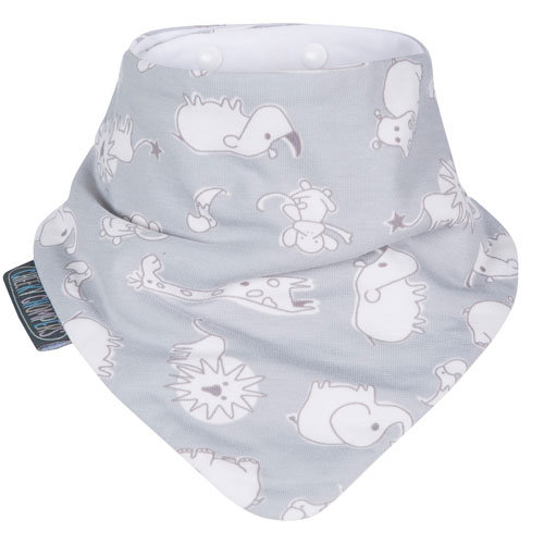 Cheeky Chompers Grey &amp; Mint Neckerbibs - Set van 2