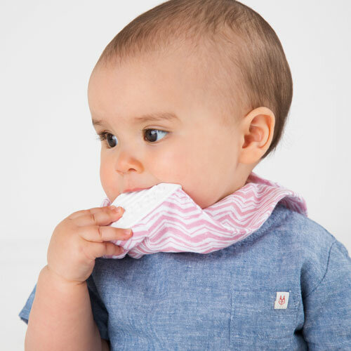 Cheeky Chompers Slab Rosy Days Muslin Neckerchew