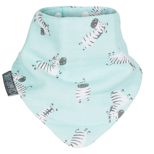 Cheeky Chompers Stars &amp; Zebras Muslin Neckerbibs - Set van 2