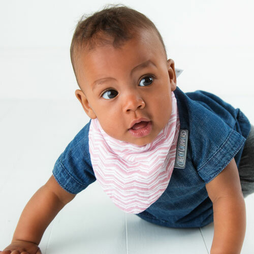 Cheeky Chompers Rosy Days &amp; Hippo Muslin Neckerbibs - Set van 2