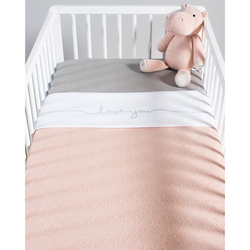 Jollein Deken 75x100cm Soft knit creamy peach