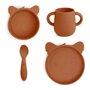 nuuroo Lykke Siliconen Dinerset Koala Caramel Caf&eacute; - 4-pack