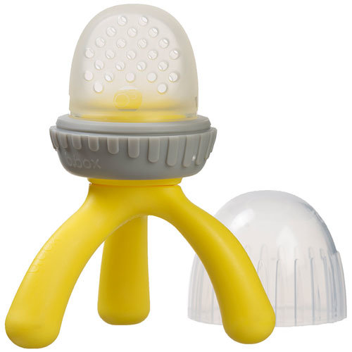 B Box Silicone Fresh Food Feeder Lemon Sherbet 4m Tiny Giggles