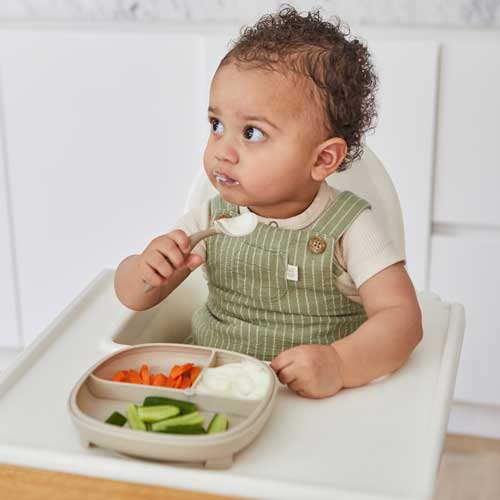 b.box 2 in 1 Suction Plate - Latte