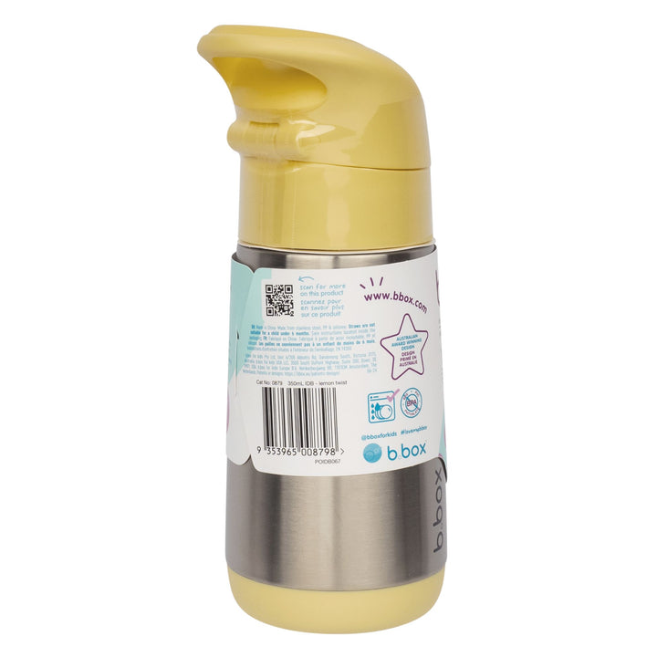 b.box Insulated Drink Bottle 350ml Lemon Twist