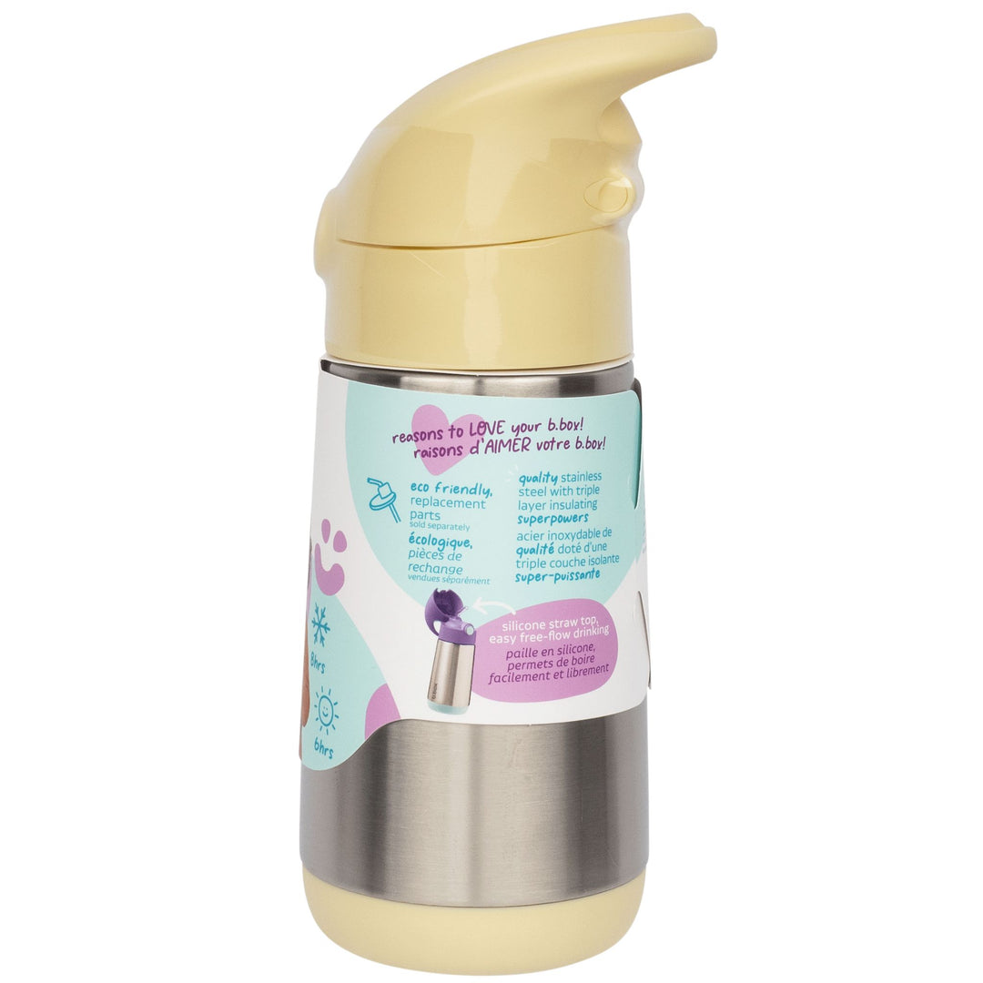 b.box Insulated Drink Bottle 350ml Lemon Twist
