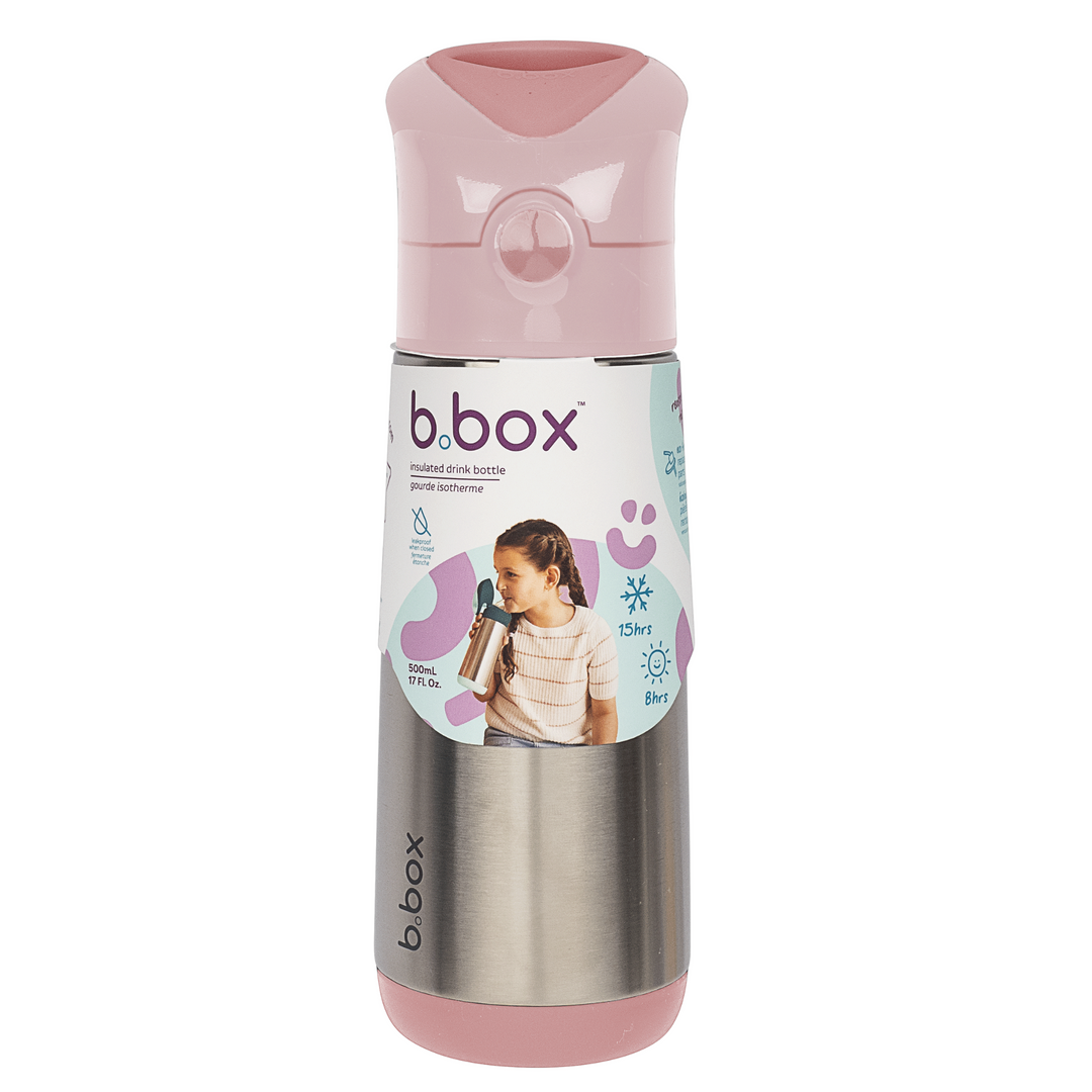 b.box Insulated Drink Bottle 500ml Blush Crush