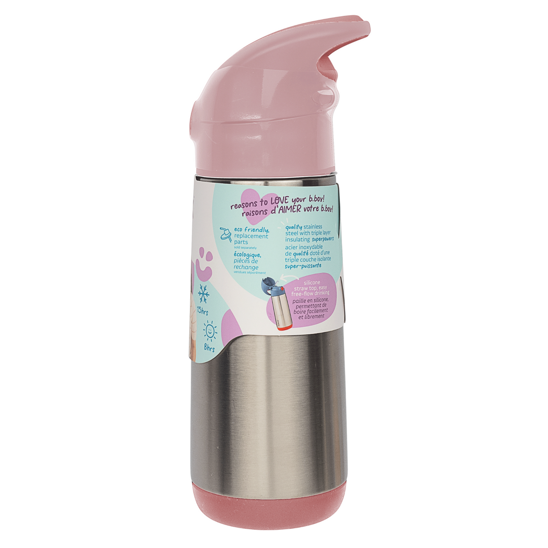 b.box Insulated Drink Bottle 500ml Blush Crush