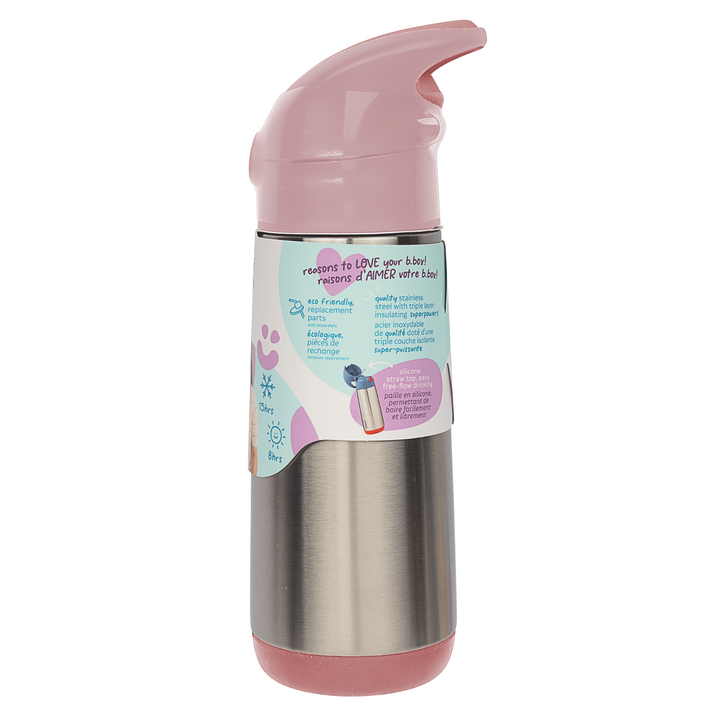 b.box Insulated Drink Bottle 500ml Blush Crush