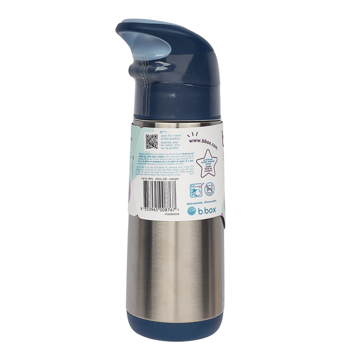 b.box Insulated Drink Bottle 500ml Midnight