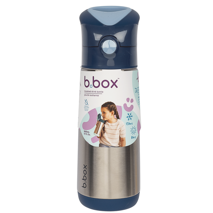 b.box Insulated Drink Bottle 500ml Midnight