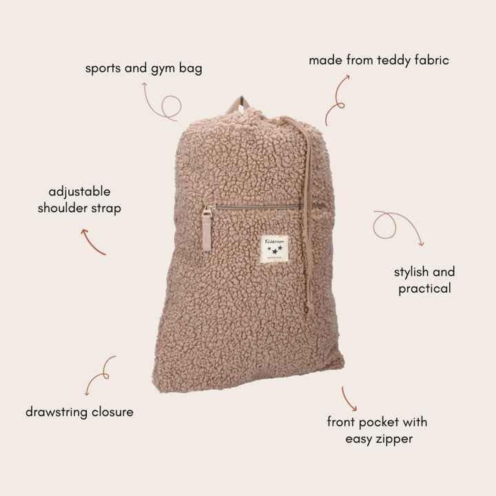 Kidzroom Teddy in Town Beige Gymtas