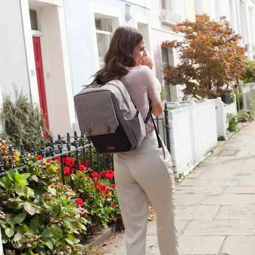 Babymel George Black/Grey Diaper Bag – Tiny Giggles