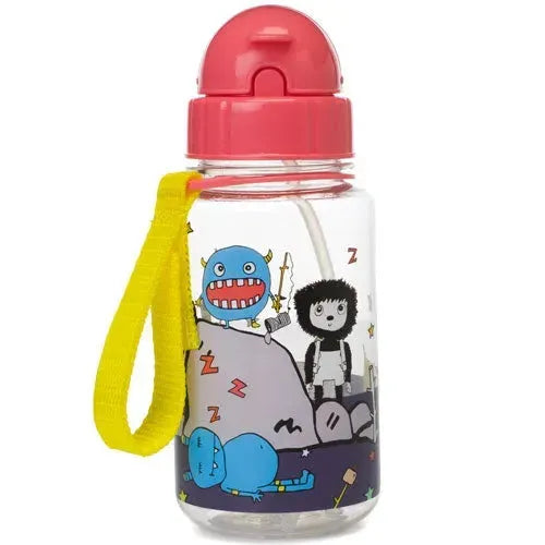 Zip & Zoe Drinking Bottle with Straw Monster - Tiny Giggles