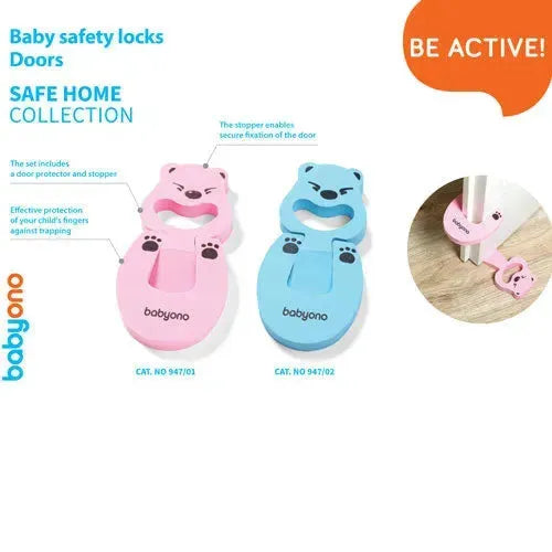 Babyono Deurstopper & Beschermer Roze - Tiny Giggles