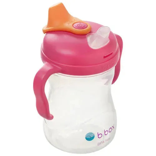 b.box Spout Cup Raspberry 4m+ - Tiny Giggles