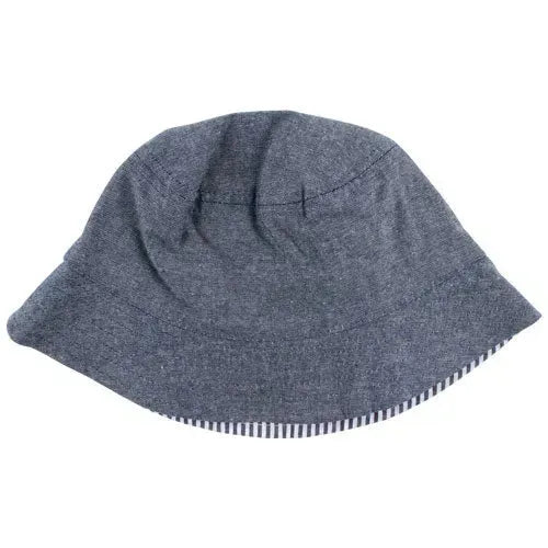 Nordic Reversible Hat-SPF 50 Denim - Tiny Giggles