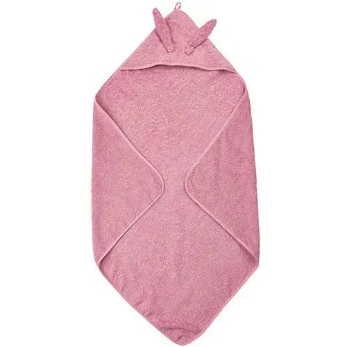 Pippi biologische badcape old rose 83x83 cm - Tiny Giggles