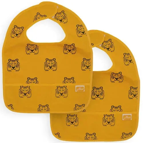 Jollein Slab Waterproof Tiger Mustard 2-pack - Tiny Giggles