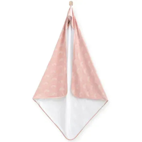 Jollein Badcape 100x100cm Rainbow Blush Pink - Tiny Giggles