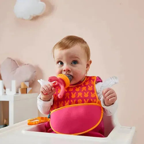 b.box Silicone Fresh Food Feeder Strawberry Shake - Tiny Giggles