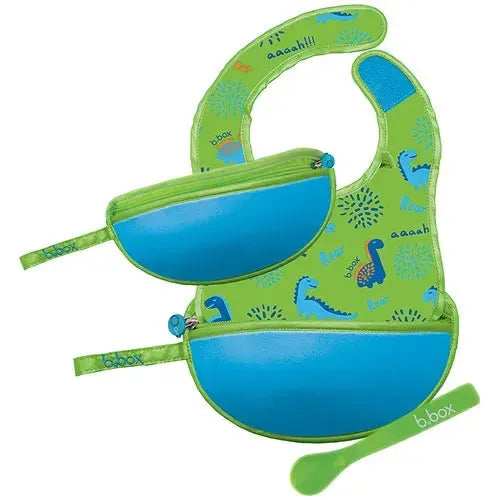 b.box Travel Bib Dino Time - Tiny Giggles