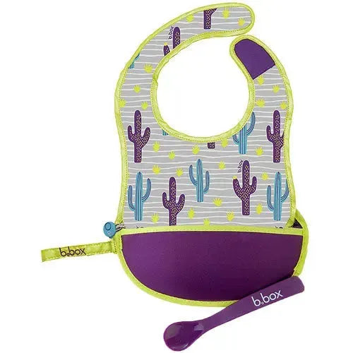 b.box Travel Bib Cactus Capers - Tiny Giggles