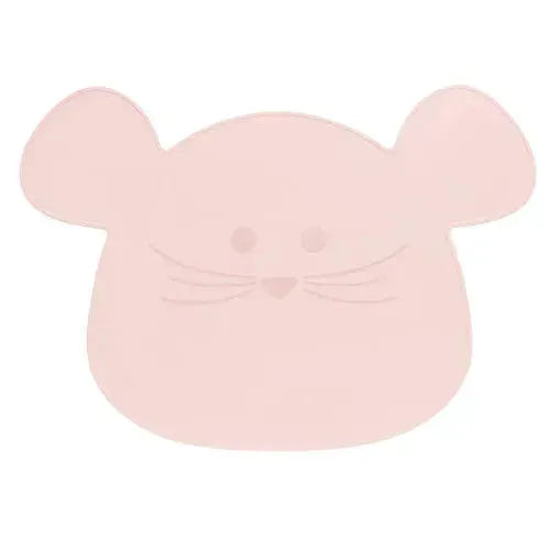 Lässig Placemat Silicone - Little Chums Mouse Rose - Tiny Giggles